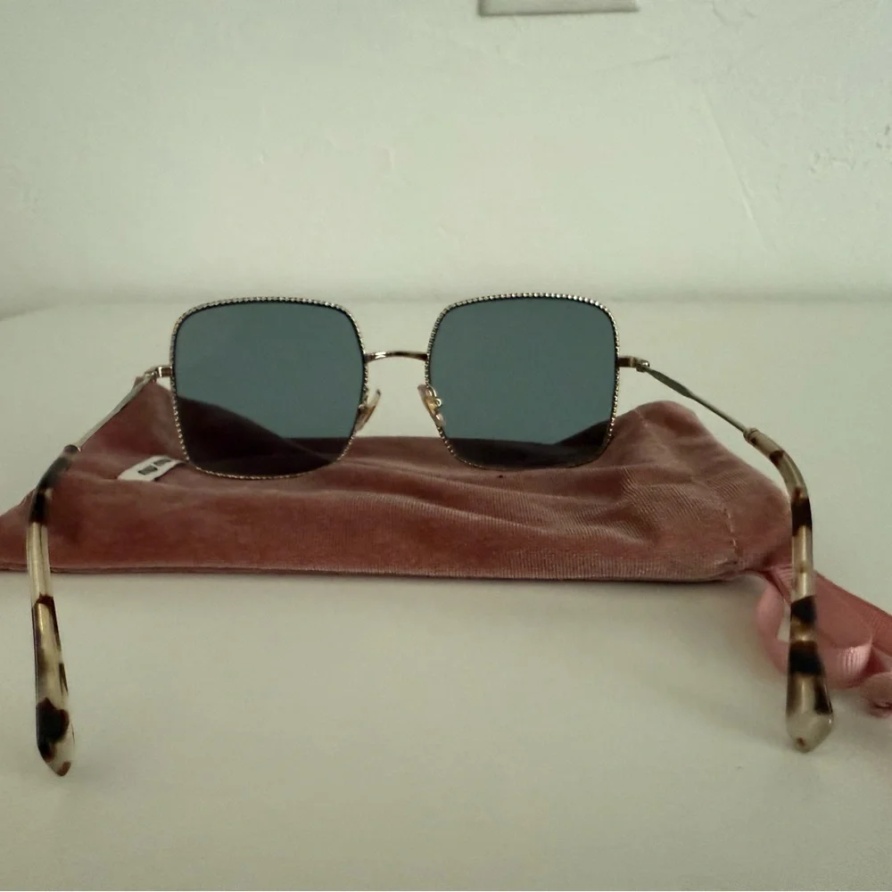 Miu Miu square embellished sunglasses NWOT